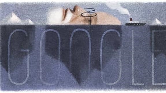 Sigmund Freud, el padre del psicoanálisis en el doodle de Google