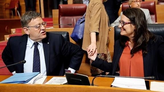 Oltra desvela que la propuesta de una candidatura conjunta al Senado partió de Puig