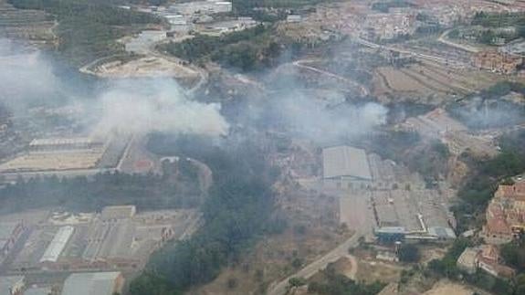 Declarado un incendio en Alcoy