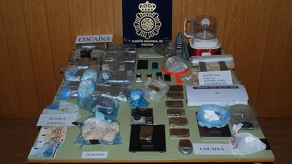 Cuatro detenidos en la provincia por intentar traficar con más de 10 kilos de cocaína