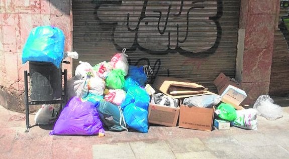 El PP denuncia que se acumula basura en las calles y los huertos