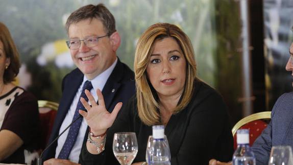 Puig y Susana Díaz piden al Gobierno que dé prioridad al Corredor Mediterráneo