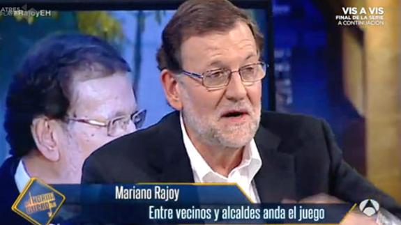 Mariano Rajoy en el 'El Hormiguero': «Cobro 4.400 euros netos al mes»