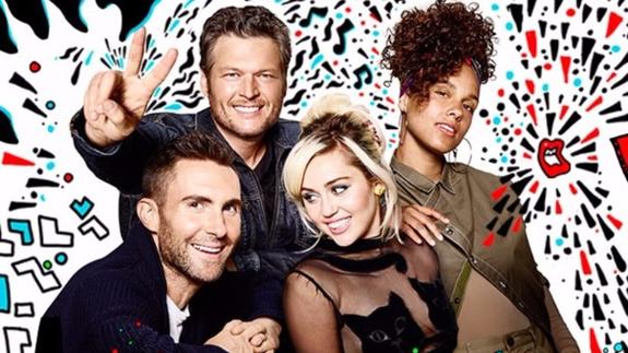 Épica colaboración entre Miley Cyrus, Alicia Keys, Blake Shelton y Adam Levine