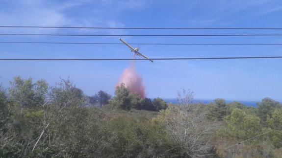 Declarados dos fuegos forestales en Benitatxell y Bolulla