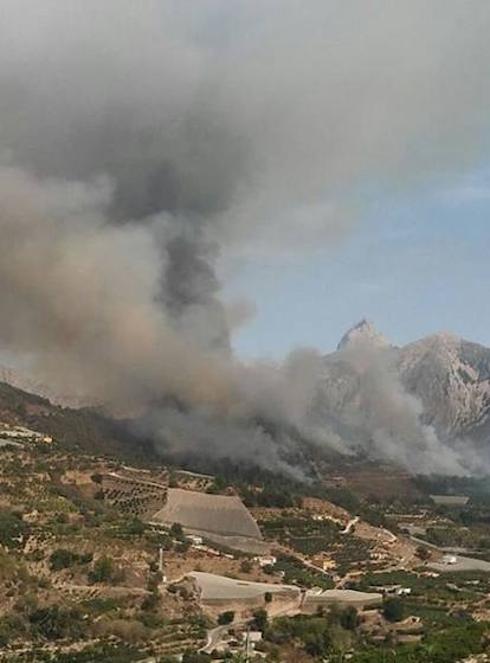 Otro incendio en el interior de la comarca obliga a pedir refuerzos a Castilla-La Mancha