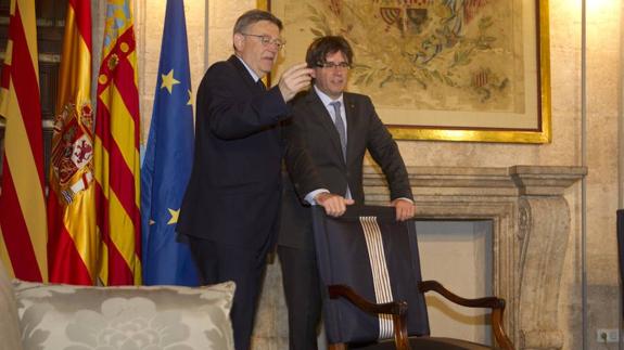 La Comunitat y Cataluña sellan una alianza para reivindicar un mejor trato de Madrid