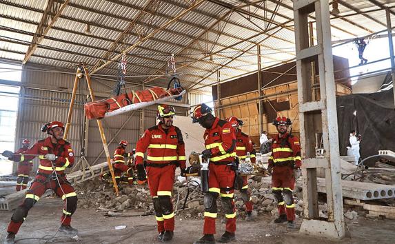 La UME pone a prueba la capacidad de la comarca para actuar ante una inundación