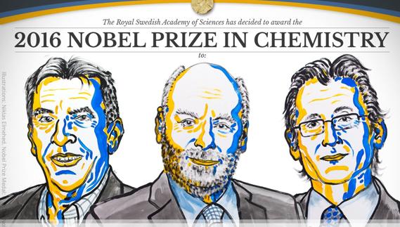Nobel de Química a los creadores de las primeras máquinas moleculares