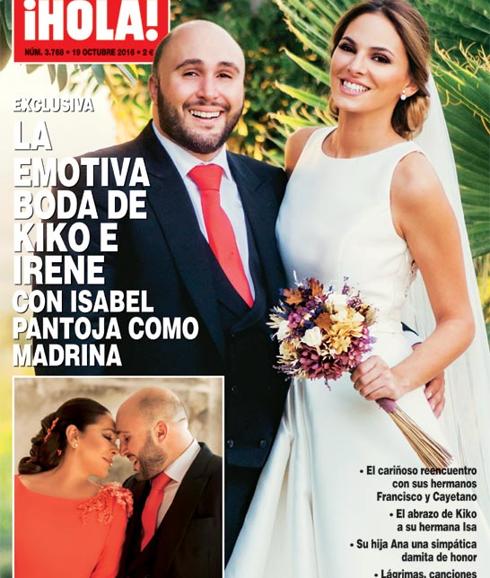 Isabel Pantoja reaparece en ¡Hola! por la boda de Kiko Rivera e Irene Rosales