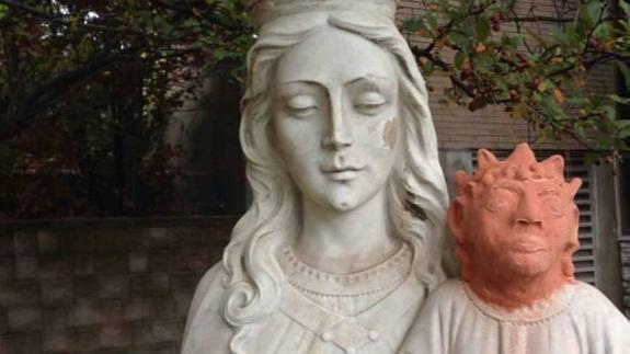 Restaura una estatua del niño Jesús y la bautizan como 'Ecce Homo de Ontario'