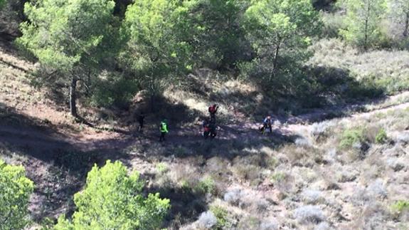 Rescatan a una senderista lesionada en la sierra de Carrascoy