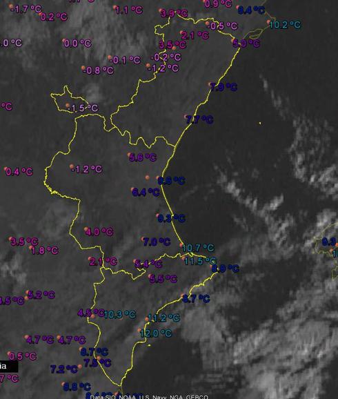 Las primeras heladas del otoño dejan mínimas de 5º C en Alcoy