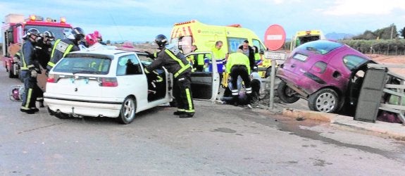 Otro accidente de camino al trabajo deja heridos a siete jornaleros en San Javier