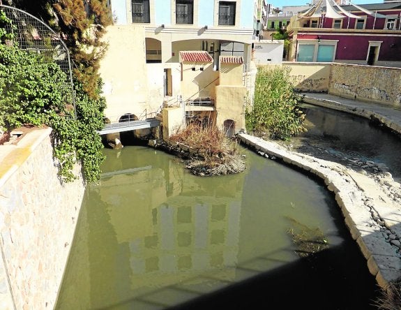 La CHS multa a los regantes por quitar lodos en la toma de la acequia