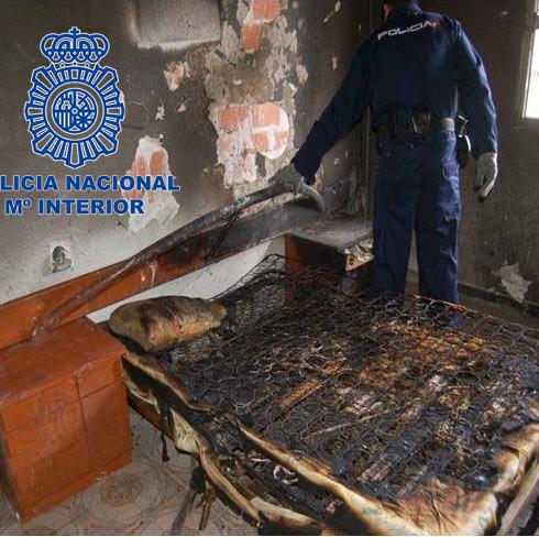 Detenida una anciana por provocar un incendio en su casa