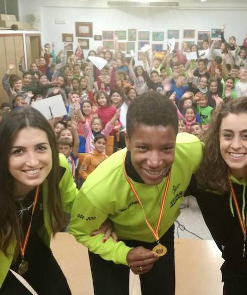 'Las Guerreras', con escolares de Elda