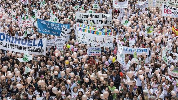 Escuelas Católicas convoca concentraciones el 1 de diciembre en Alicante