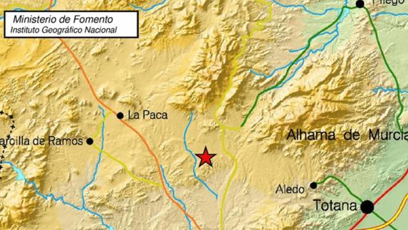 Lorca y Aledo registran dos temblores de 1,7 y 1,6 grados esta madrugada