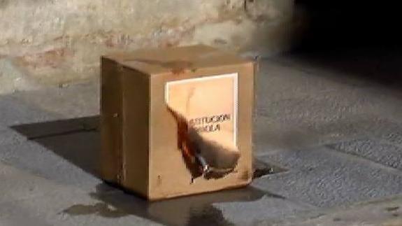 Los independentisas catalanes rechazan la Constitución quemando una de sus páginas