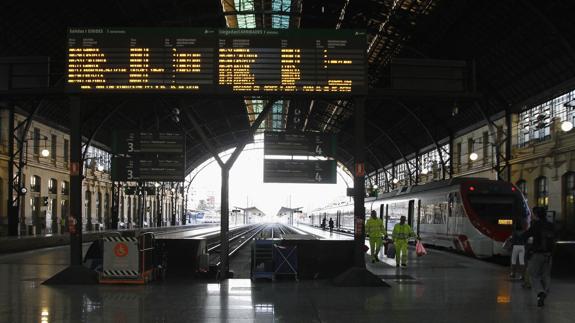 La línea de tren entre Alcoy - Xátiva, interrumpida