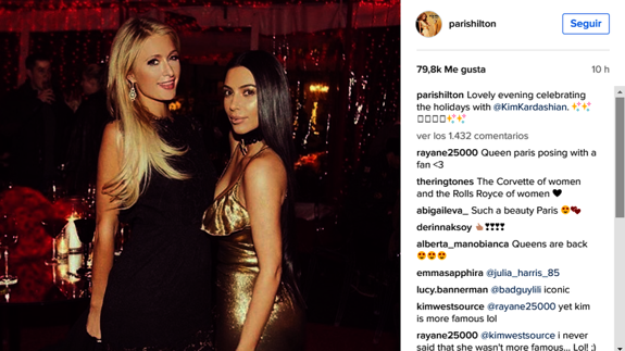 Kim Kardashian se reconcilia con Paris Hilton