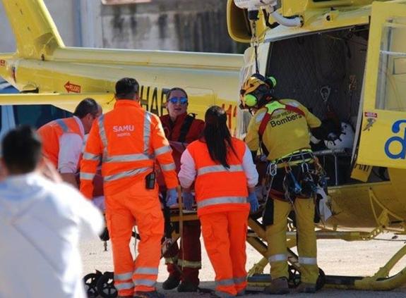 Rescatan a un montañero tras sufrir un accidente en la sierra