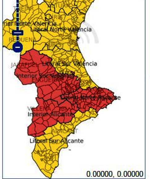 La alerta roja se mantiene hasta el viernes en la provincia
