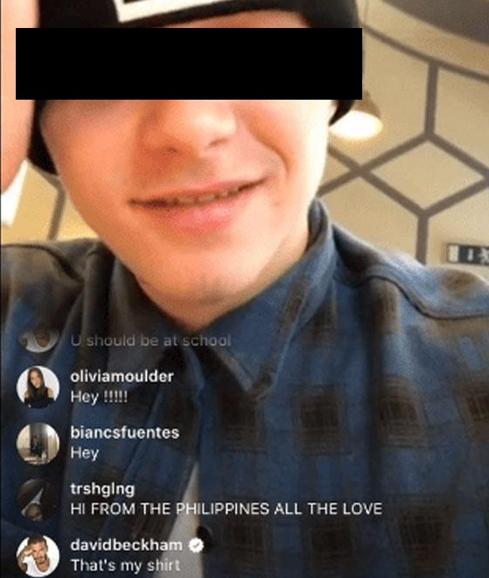 David Beckham también avergüenza a su hijo adolescente, Brooklyn