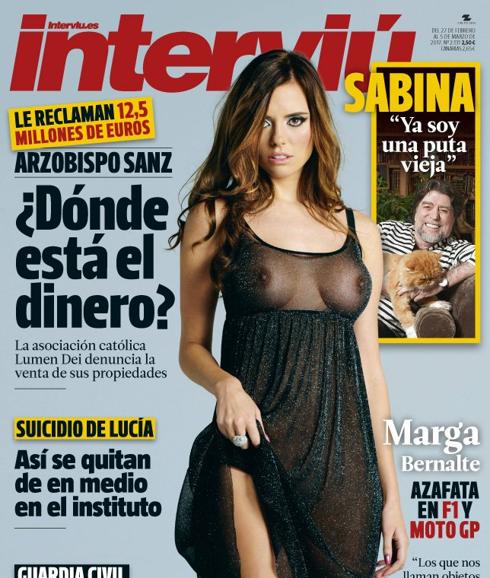 Interviú desnuda a Marga Bernalte, azafata de Fórmula 1 y Moto GP