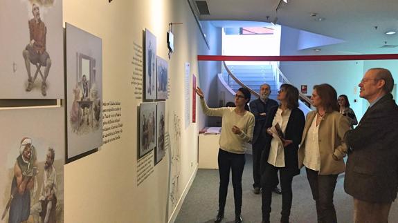 La Biblioteca Regional acoge la exposición 'Miguel EN Cervantes'