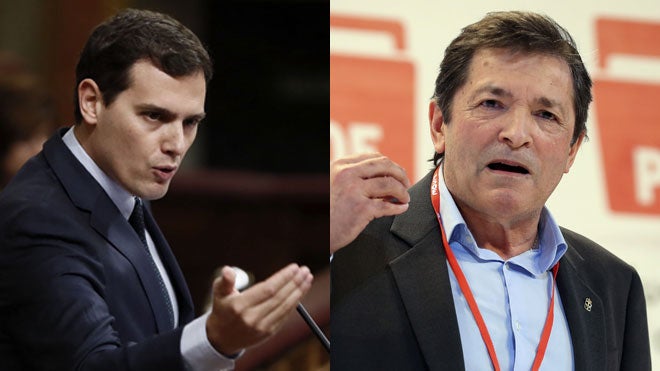 Albert Rivera y Javier Fernández afinan este viernes la moción contra Pedro Antonio Sánchez