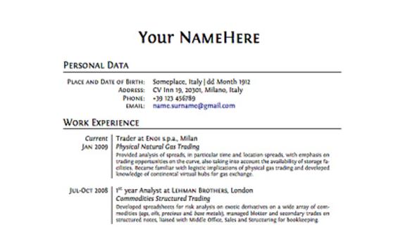 Una chica elabora el currículum perfecto y no es como te imaginas