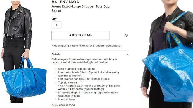 compensar viernes Anzai Ikea se burla de Balenciaga por su último diseño, muy parecido a su icónica  bolsa azul | La Verdad