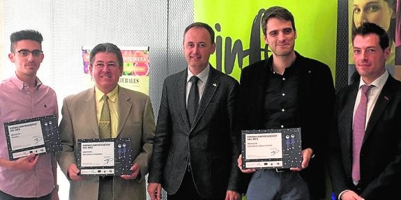 Tres emprendedores premiados en marzo
